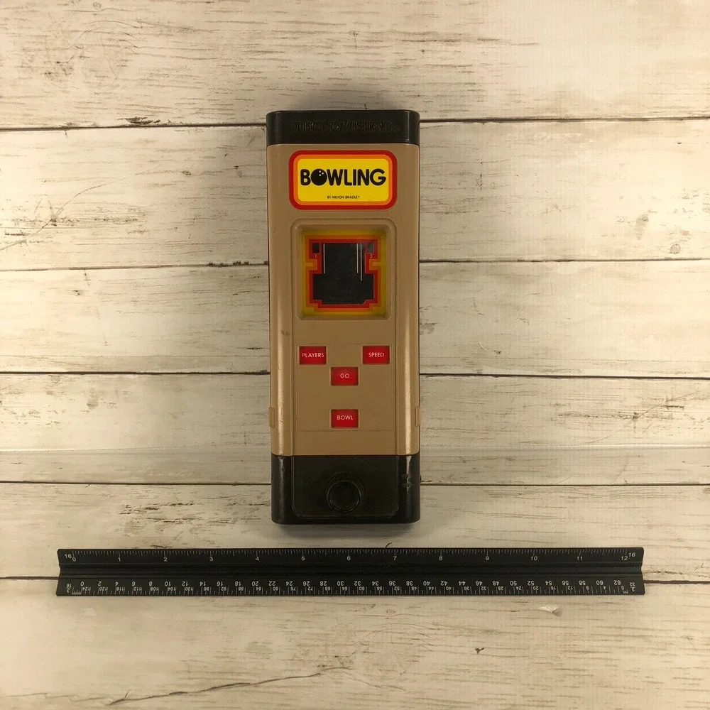 Vintage 1979 Milton Bradley Microvision Handheld Game Console Bowling MB Retro